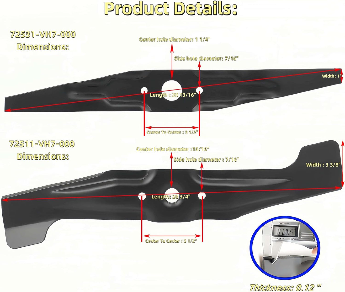 Kit cuchillas mulching Honda HRX217 21"