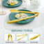 Pinzas acero inox 9pulg para cocina barbacoa pack 12 dorado