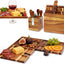 Set 4 Tablas Madera Acacia con Soporte Magnético