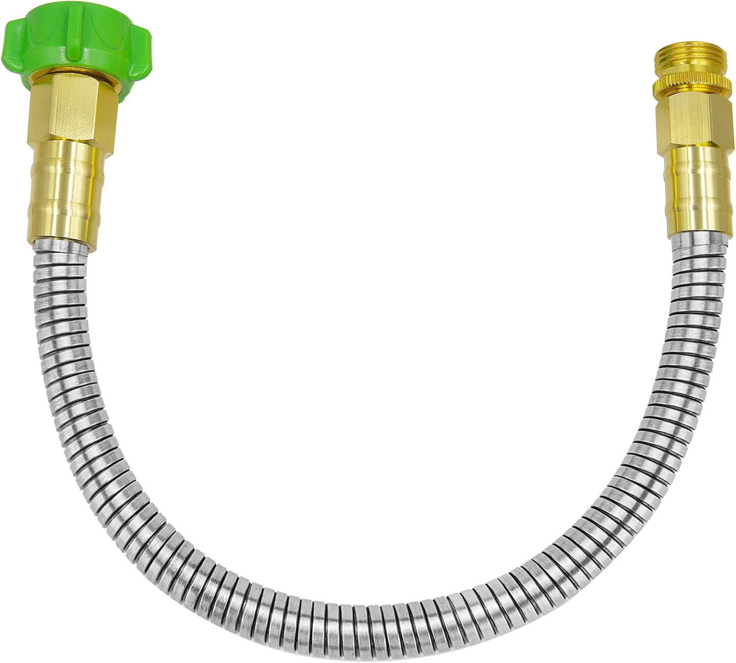 Manguera jardín acero inox 304 2ft conector metal