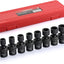 10 Pzas Enchufe Impacto 3/8" 10-19mm CR-MO