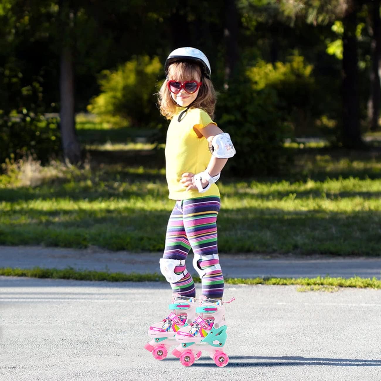 Patines ajustables con ruedas iluminadas para niños