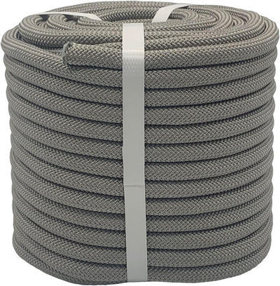 Cuerda arborista poliéster 3/8pulg x100ft alta resistencia gris