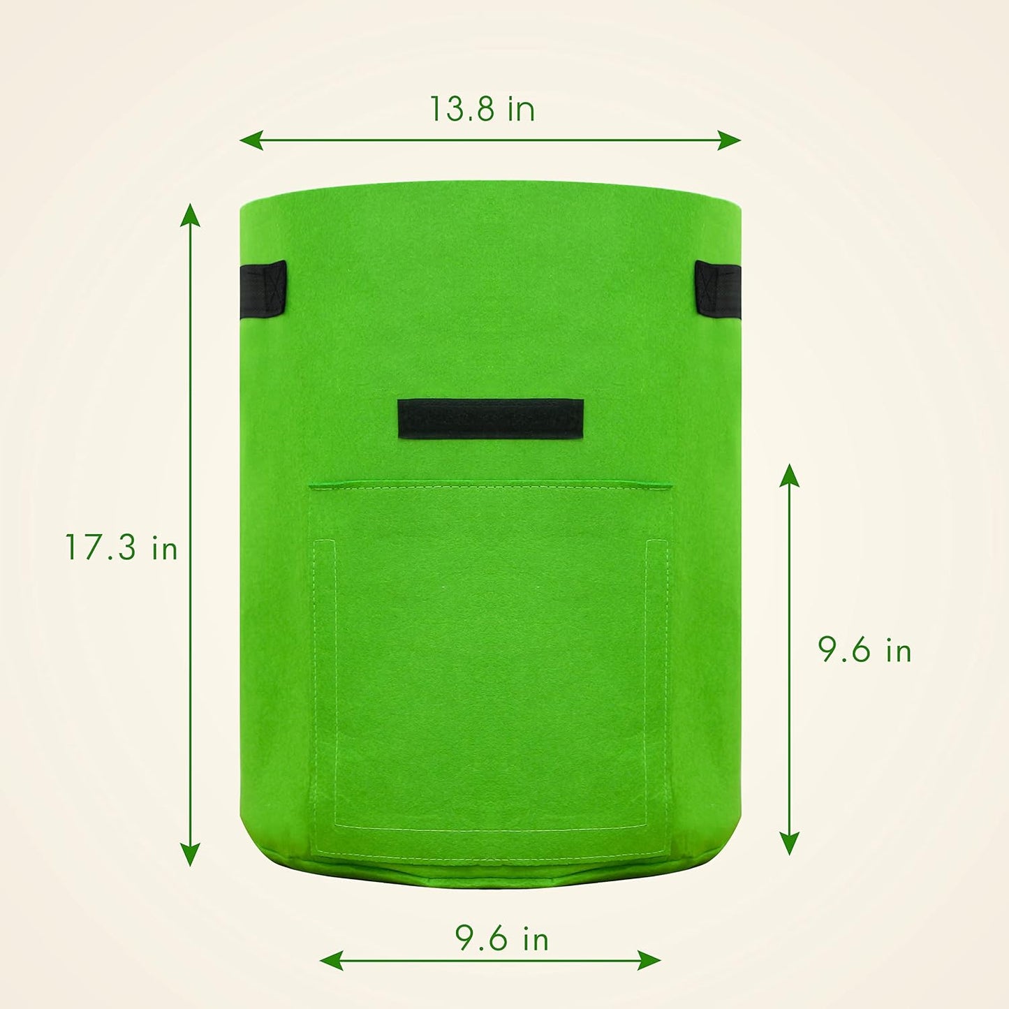 6 Pzas Bolsas Cultivo 10gal Sin BPA con Asas