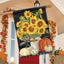 Bandera floral para casa otoño
