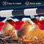12 Accesorios PVC Bebederos Pollo Tazas Comederos Blanco