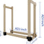 Kit 4 soportes leña acero recubierto ajustable