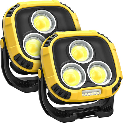 2 Luces Trabajo Recargables 6000mAh IP65 30h