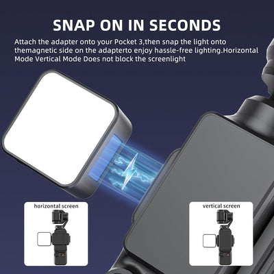 Luz magnética para DJI Osmo Pocket 3 6000K 60 LUX 8pcs