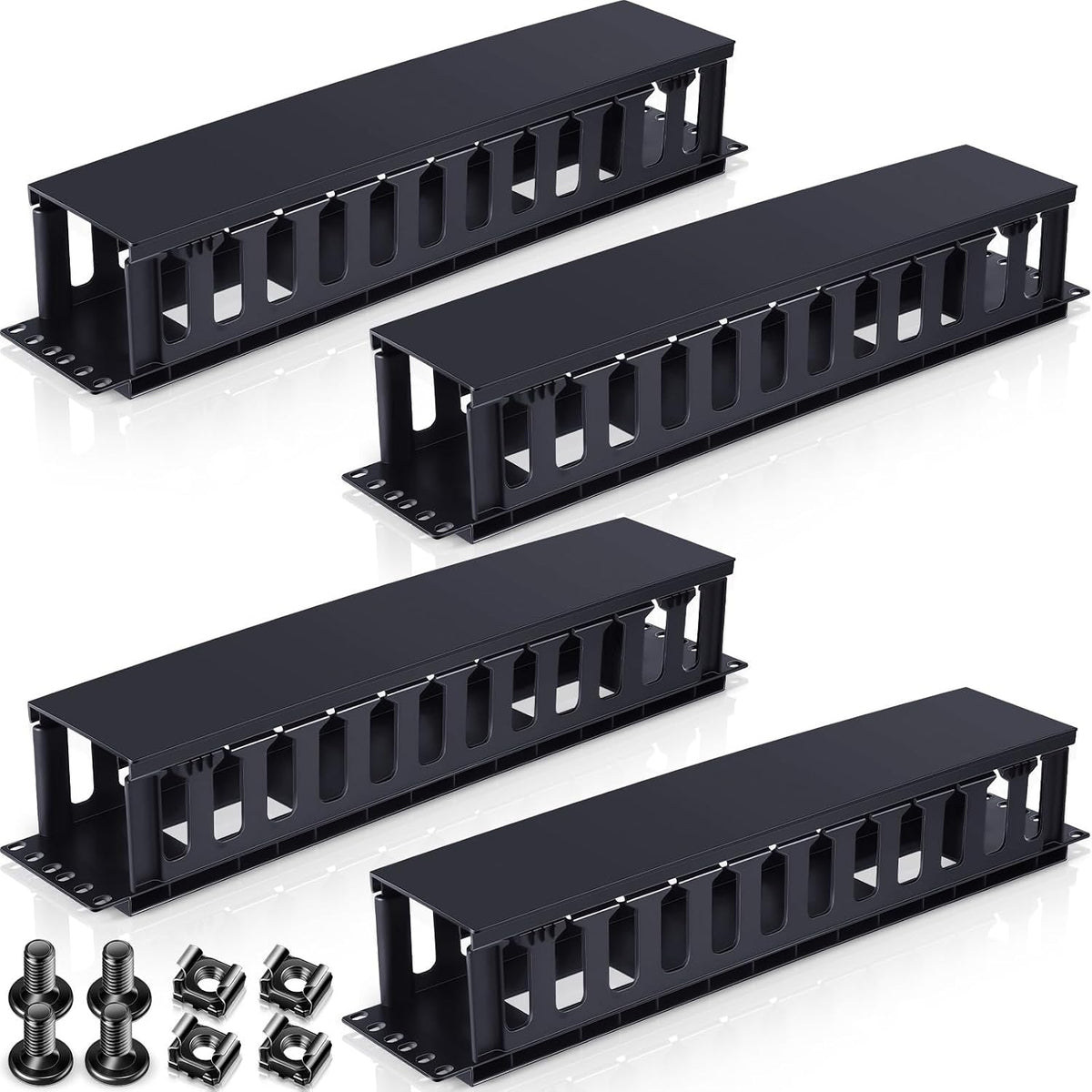 Organiz. cables 8 paneles 19pulg 12 ranuras servidor