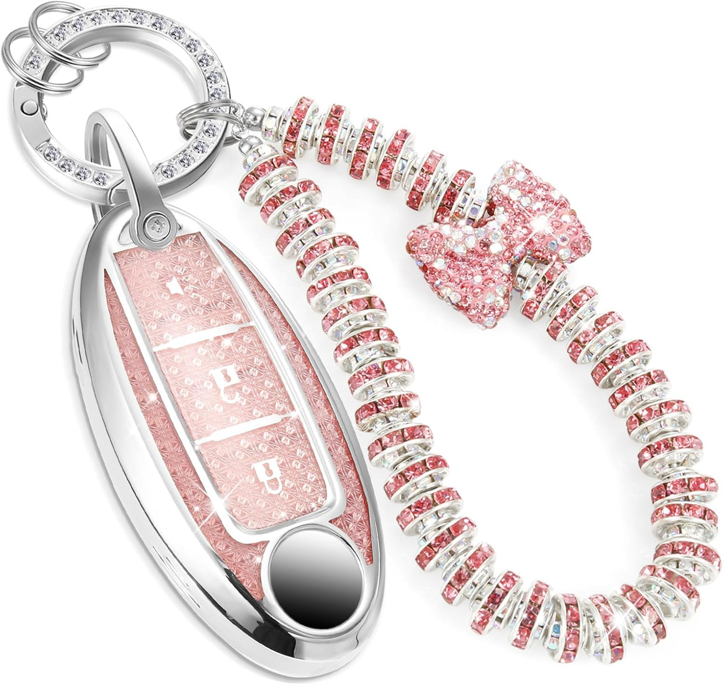 Funda llavero Nissan Altima pulsera circonita diseño