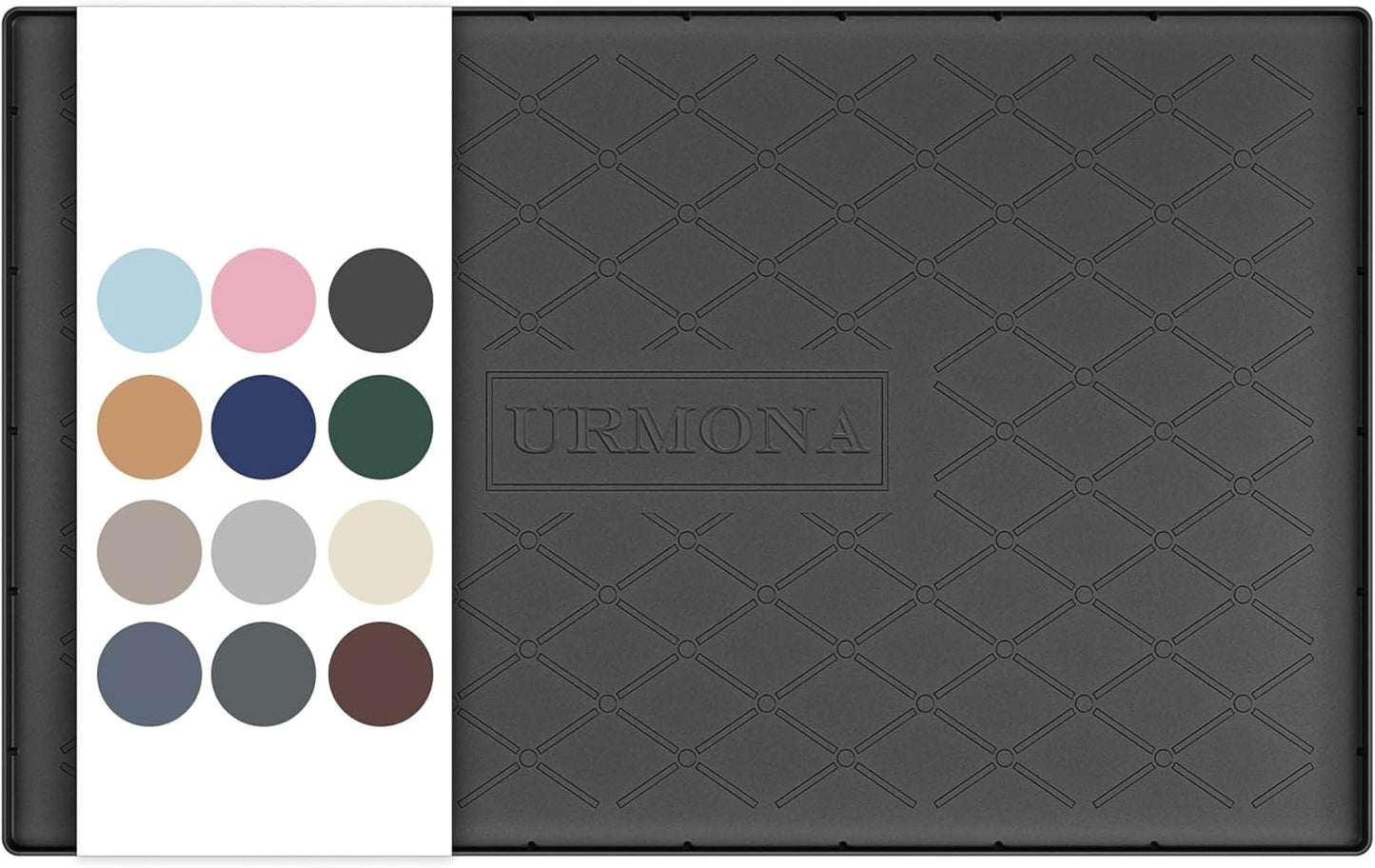 Tapete silicona impermeable 34x22" cocina baño mascotas