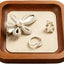 Bandeja madera redondeada para anillos y relojes apilable