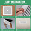 Cubierta ventilador escape baño plástico blanco rejilla resorte