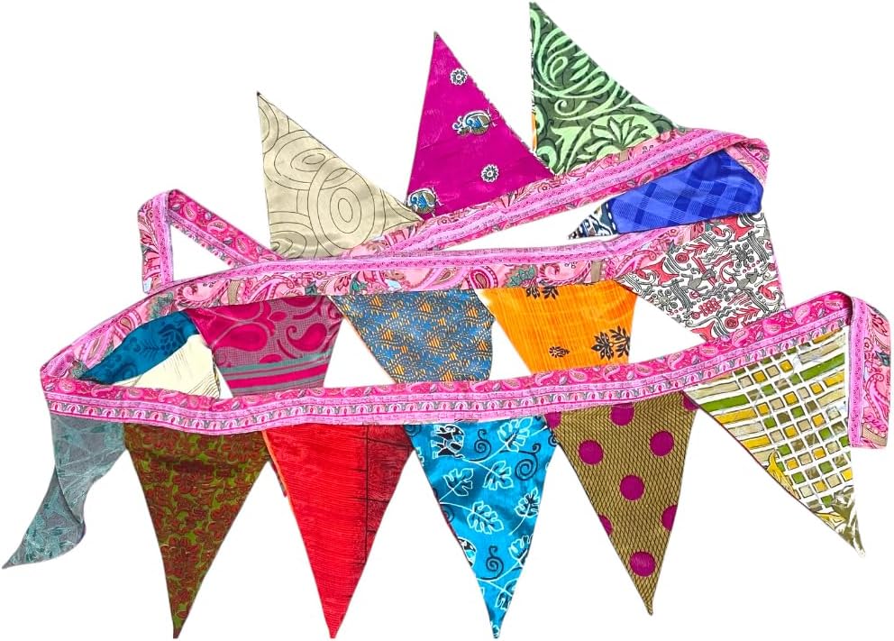 Banderas triangulares colgantes bodas eventos 7.87pies