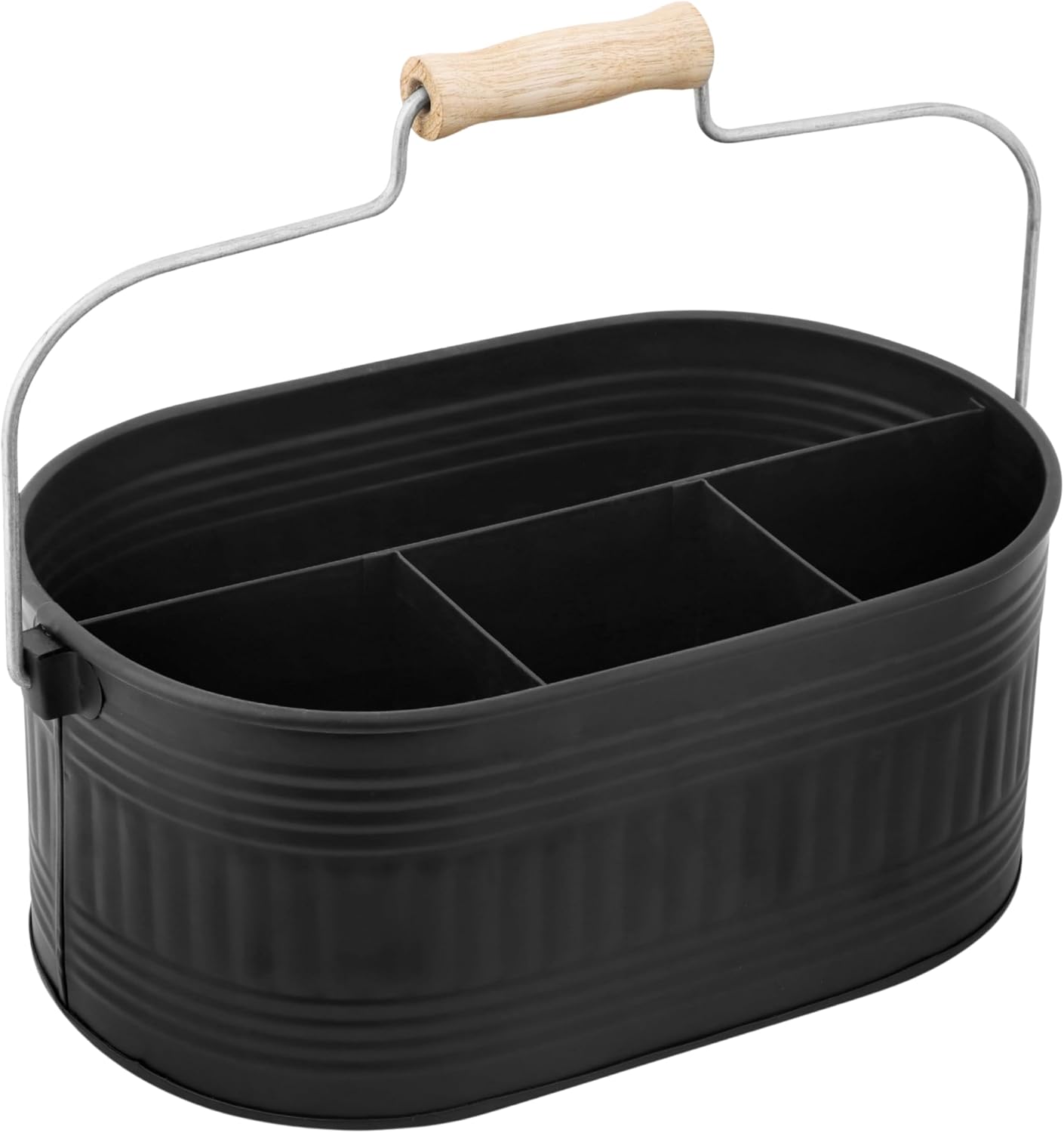 Organiz. cubiertos mango madera cajón