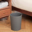 Cubo basura plástico redondo 4 pzas gris oscuro