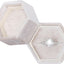 Caja anillo terciopelo beige ranura única boda compromiso