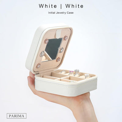 Caja joyería inicial H para niñas blanco