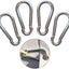 4 Ganchos Clip para Asta Bandera 2.8pulg