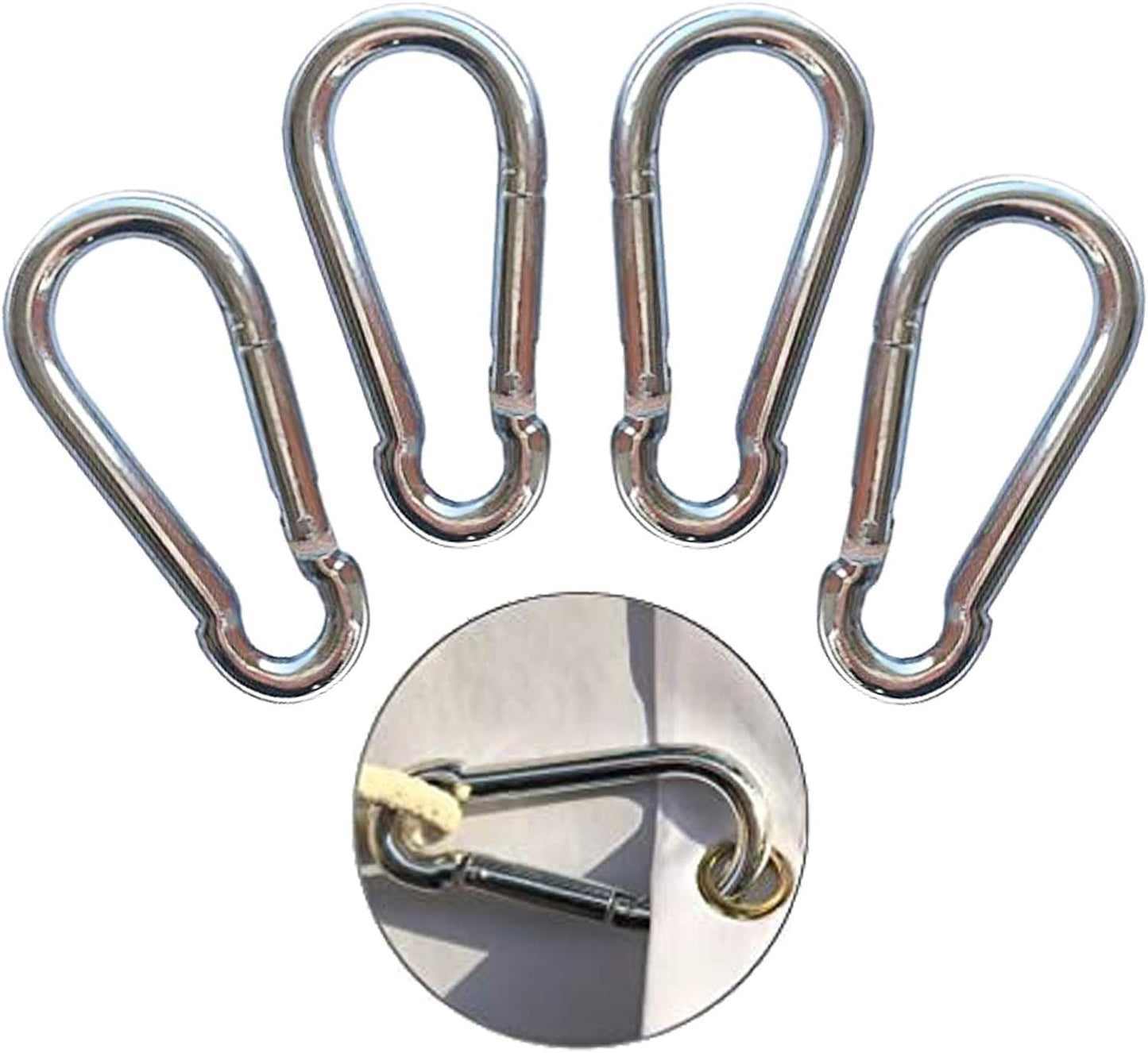 4 Ganchos Clip para Asta Bandera 2.8pulg