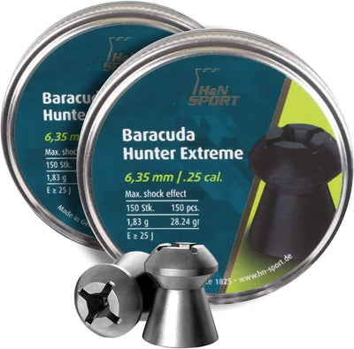 Balas Baracuda Hunter Extreme .25 Cal 28.24gr punta hueca 150uds