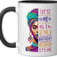 Taza cerámica para niños y mujeres Its Me Hello Birthday Girl negra/blanca