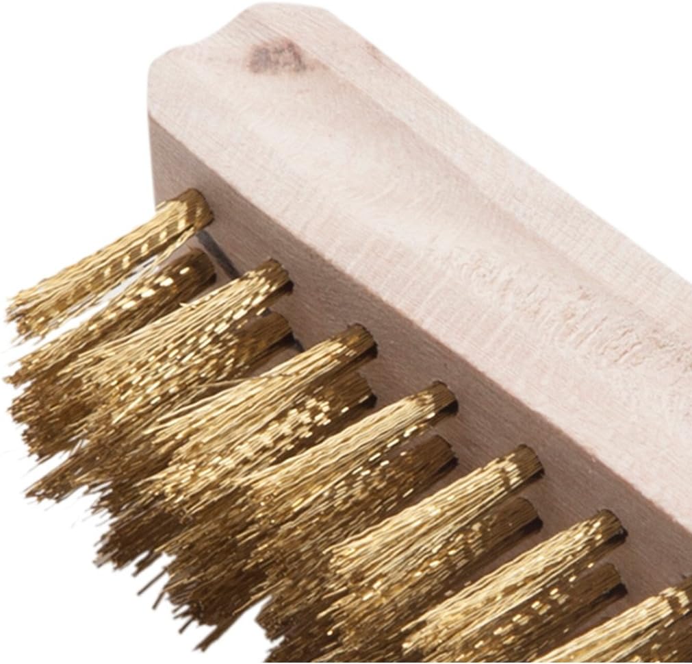 Cepillo neumáticos metal cerdas latón 3-1/4x1pulg