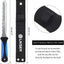 Cuchillo jardín acero inox 7.8" mango azul doble cara