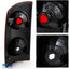 Set luces traseras Dodge Ram rojas transparentes