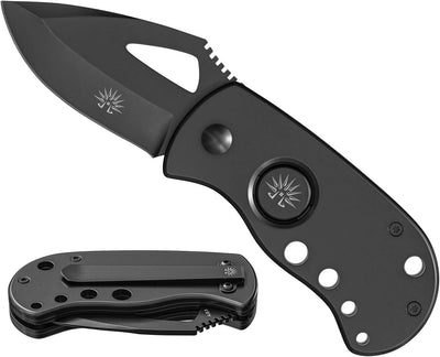 Cuchillo plegable EDC acero AUS8 clip profundo bloqueo