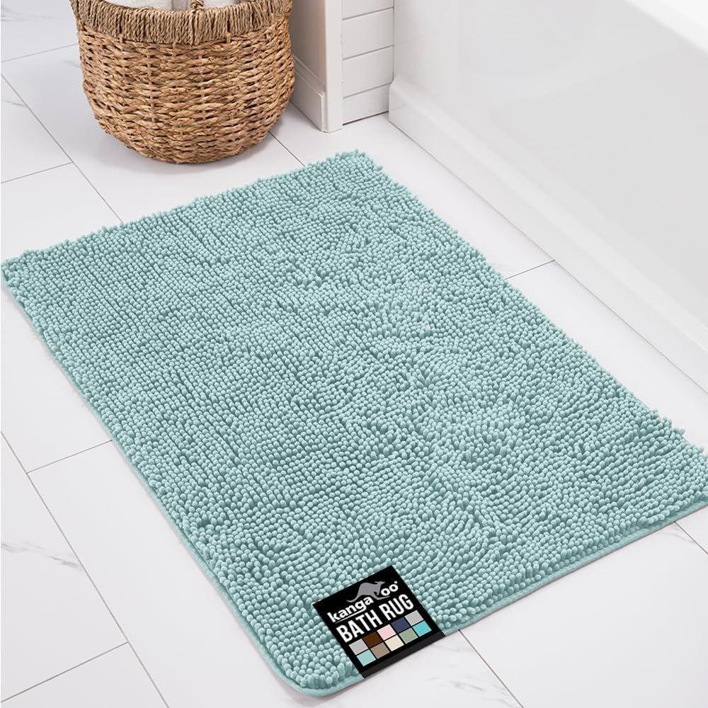 Alfombra baño chenilla suave absorbente secado rápido lavable
