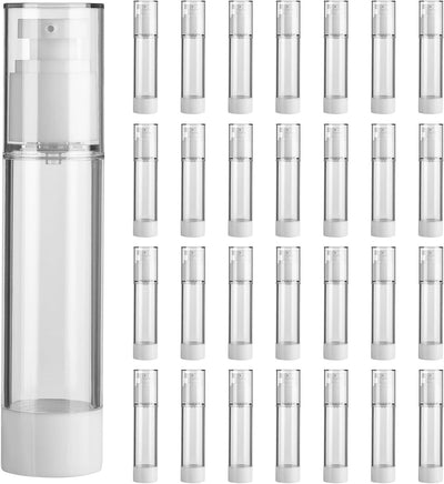 28 Botellas Bomba Sin Aire 1.7oz Viaje Dispensador
