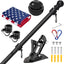 Bandera EE.UU. mástil acero inox 6ft1" soporte
