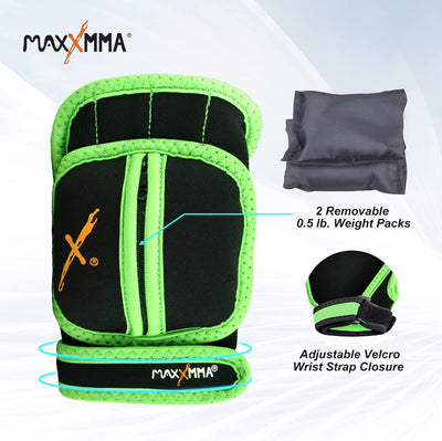 Guantes ajustables con peso 2lb para MMA Kickboxing