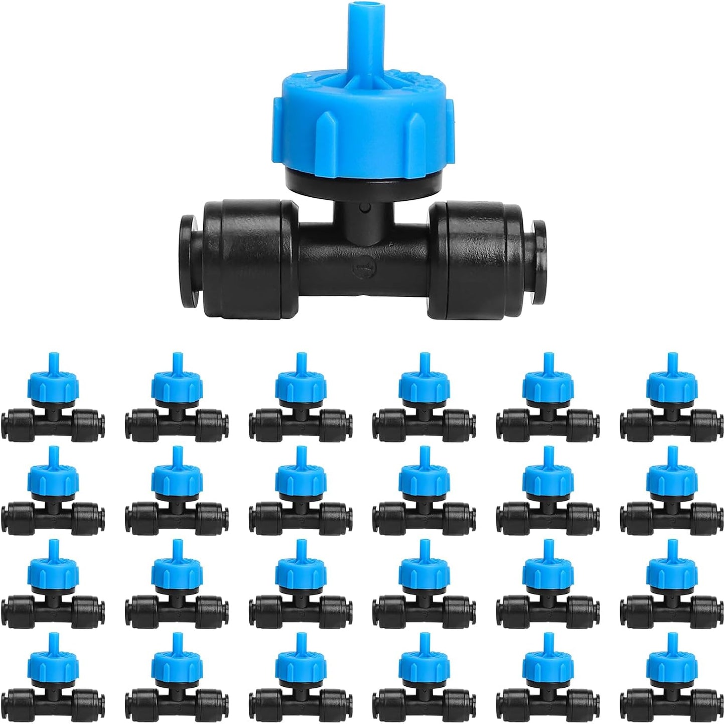 Pack 24 Emisores Riego Goteo Compensación 1gph 1/4"