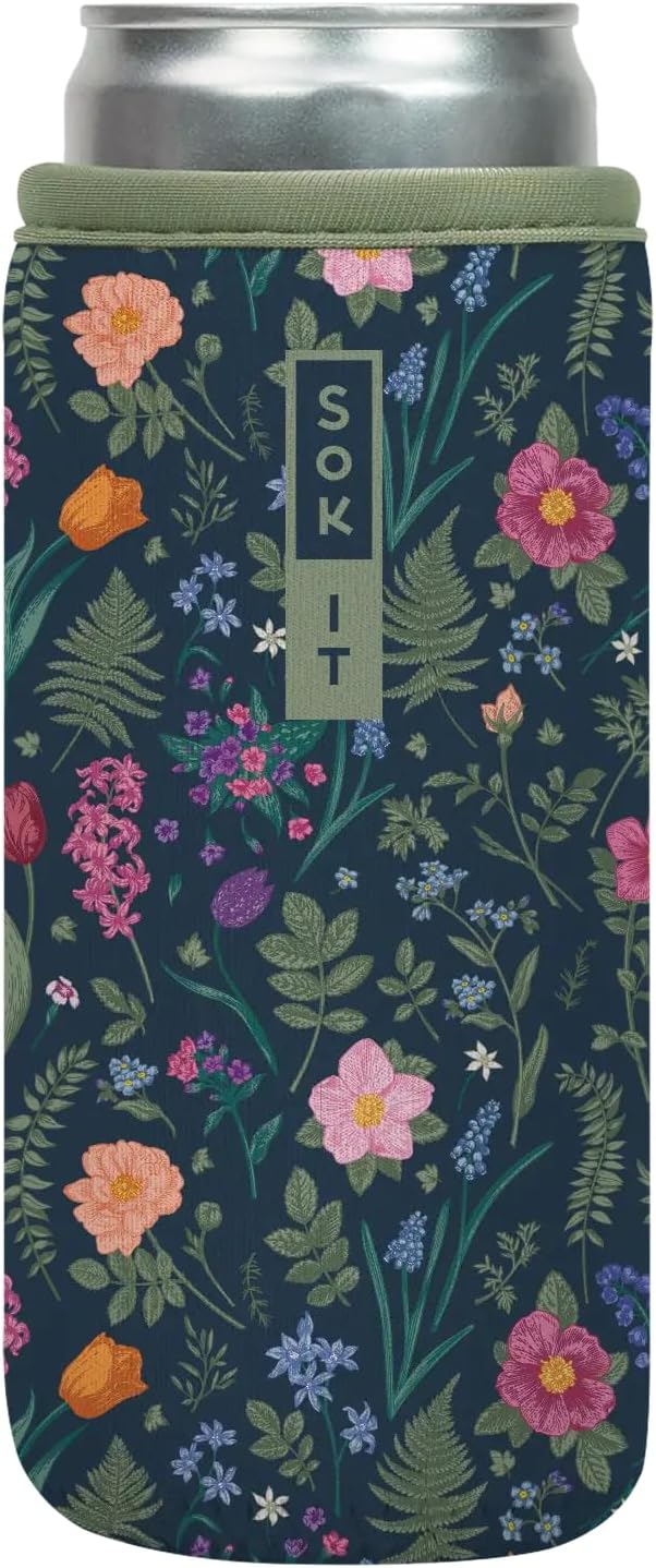 Funda neopreno aislada para 12 oz primavera negra
