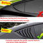 2 Fundas Rejilla Ventana Model Y Estilo Deportivo Negro Mate