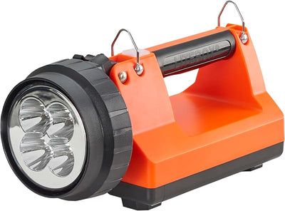 Linterna haz puntual 1500lumen recargable con led traseros naranja