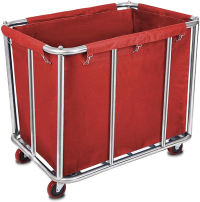 Carrito lavandería acero inox 260lb para hotel