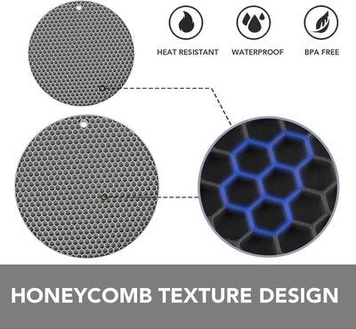 Almohadillas silicona para platos calientes cocina flexible