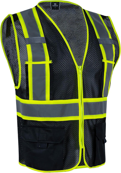 Chaleco Hi Vis ANSI Clase 2 con bolsillos para hombres