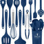 Juego 12 Pzas Utensilios Silicona Resistentes Calor