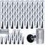 Kit 72 Pzas Cubiertas Tuercas 33mm ABS Cromadas