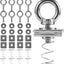 Set 4 Tuercas Resorte M8 M10 Acero Inox Perno Ojo