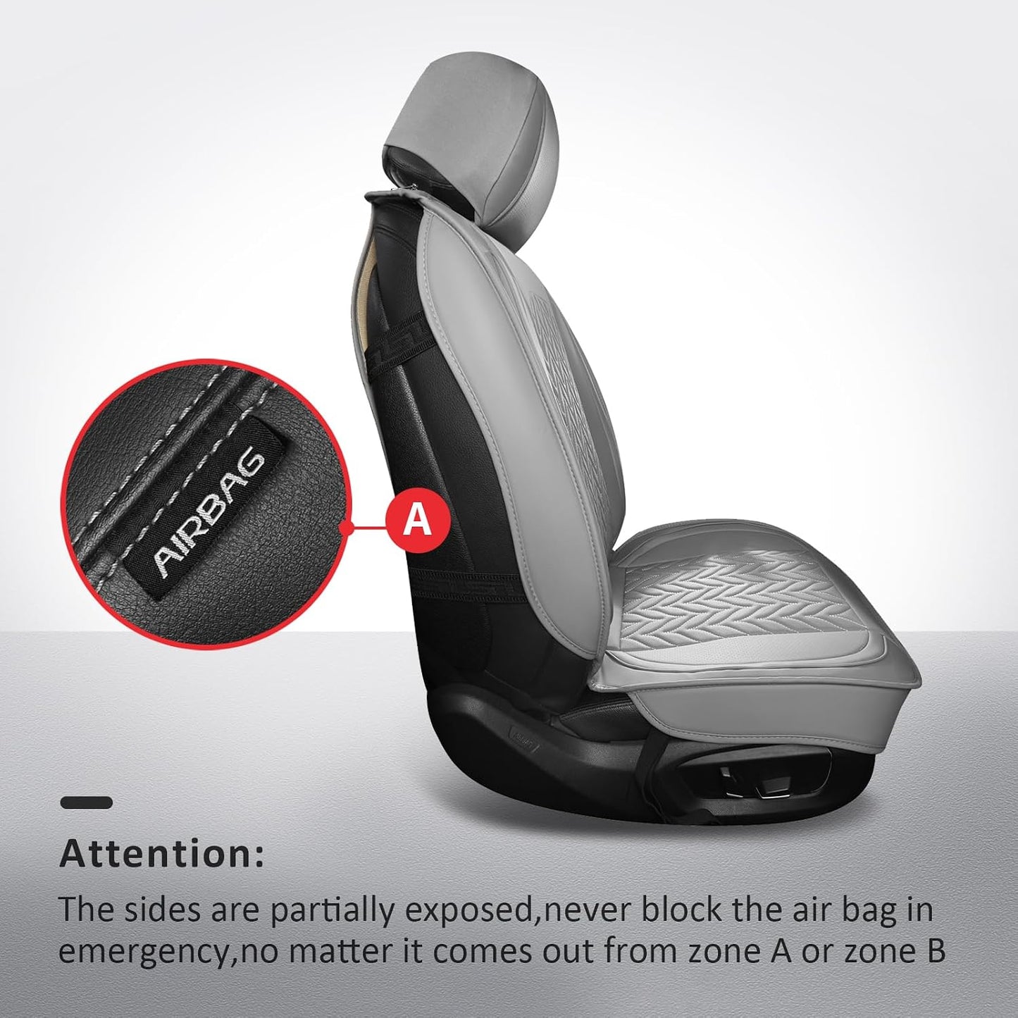 2 Fundas Asiento Delantero Impermeables para Automóvil