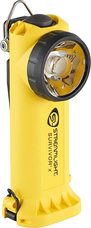 Linterna bombero 250lúmenes color amarillo con cargador