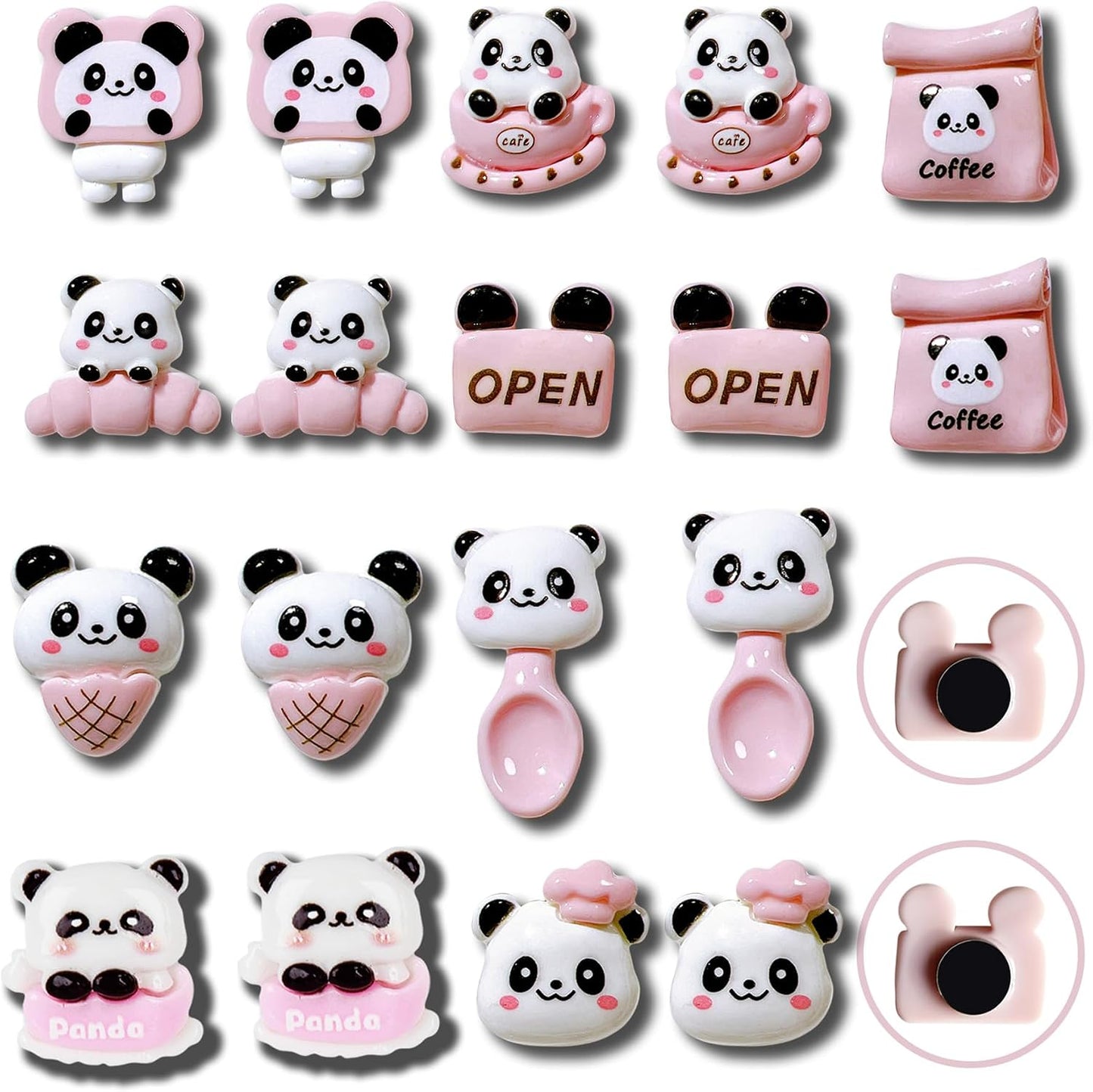 18 Imanes Panda para Nevera Decoración Aula Oficina Hogar
