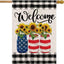 Bandera verano girasoles 28x40" doble cara