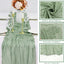 Mesa Camino Tela Gasa 35x120pulg Verde Salvia